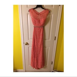 Peach Colored Prom Dress